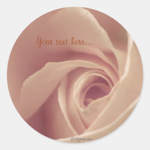 Sticker Rond Mauve Rose Mariage Seals