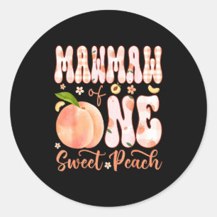 Sticker Rond Mawmaw d'une douce pêche fête d'anniversaire de fi