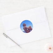 Sticker Rond "Maxfield Parrish Stars" (Enveloppe)
