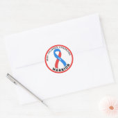 Sticker Rond May-Thurner Syndrome Guerrier Ruban blanc (Enveloppe)