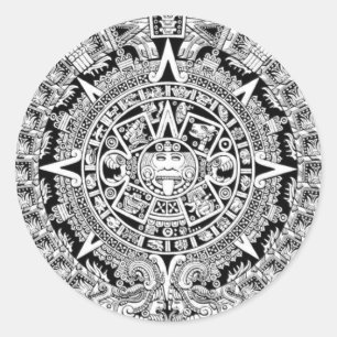 Sticker Rond Maya Calander