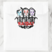 Sticker Rond mayday : couleur touchée (Sac)