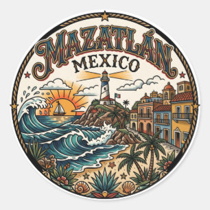 Sticker Rond Mazatlán Mexique