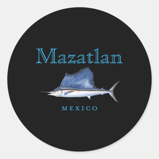 Sticker Rond Mazatlan Mexique (Devant)