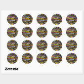 Sticker Rond Mazel Tov (Feuille)