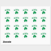 Sticker Rond McCarthy Irish (Feuille)