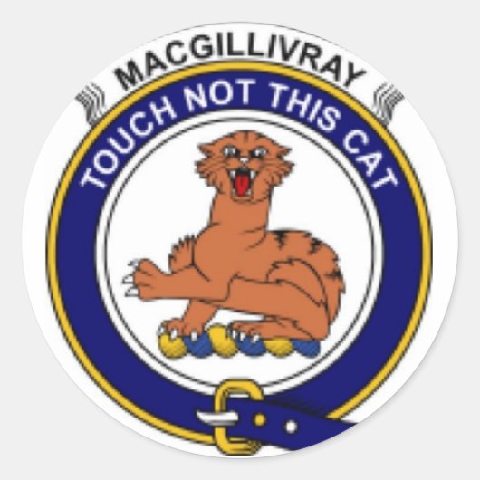 Sticker Rond McGillivray Family Crest (Devant)