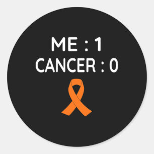 Sticker Rond Me 1 Cancer 0 Leucémie