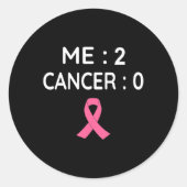 Sticker Rond Me 2 Cancer 0 Sensibilisation au cancer du sein Ru (Devant)