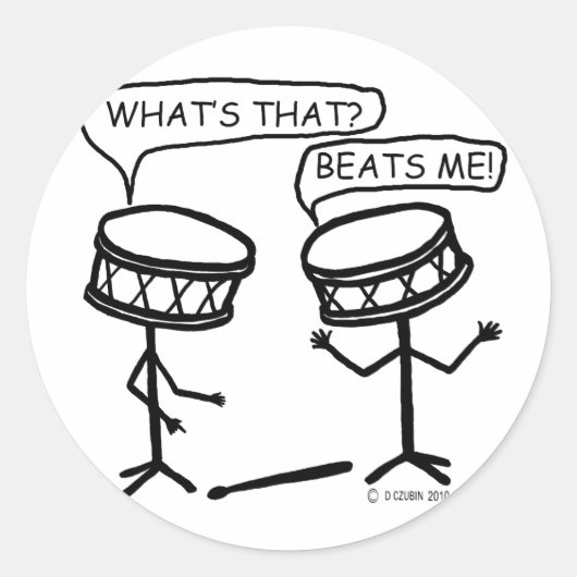 Sticker Rond Me bat (Devant)