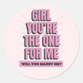 Sticker Rond Me marie-tu