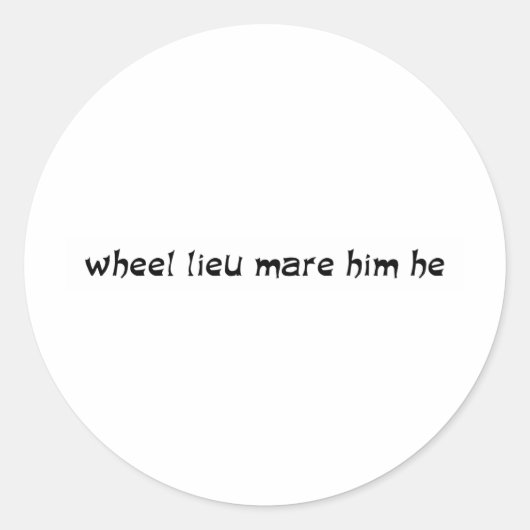 Sticker Rond Me marie-tu (Devant)
