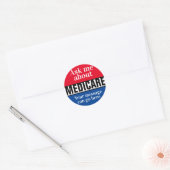 Sticker Rond Me questionner sur Medicare (Enveloppe)