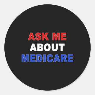 Sticker Rond Me questionner sur Medicare