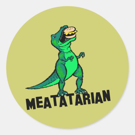 Sticker Rond Meatarien (Devant)