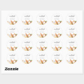Sticker Rond Meatball Baby shower italien (Feuille)