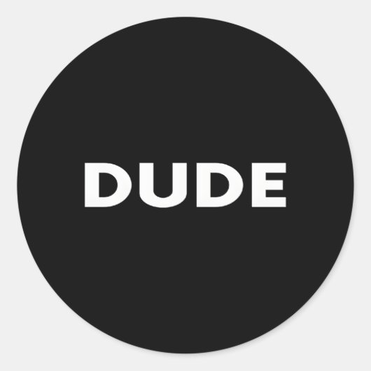 Sticker Rond - Mec (Devant)