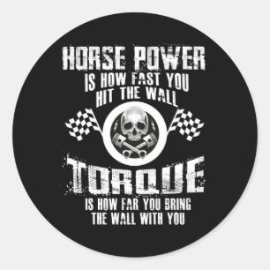 Sticker Rond Mécanique Diesel Jusqu'où vous emmenez le mur