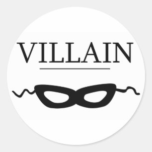 Sticker Rond Méchant