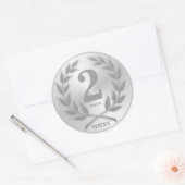 Sticker Rond Médaille d'argent de l'étudiant (Enveloppe)