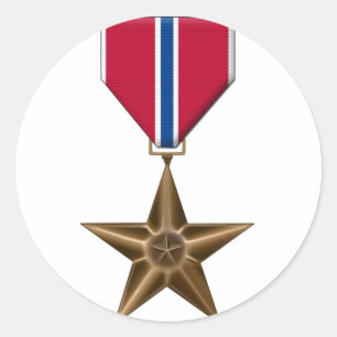 Sticker Rond Médaille de bronze