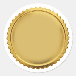 Sticker Rond Médaille de récompense d'excellence en étoile en f