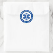 Sticker Rond Médaille de style classique EMT (Sac)