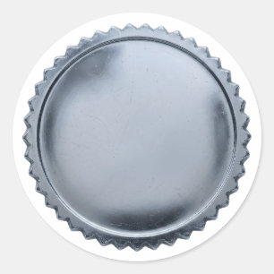 Sticker Rond Médailles de récompense en étoile en feuille d'aci
