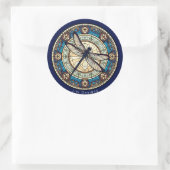 Sticker Rond Médaillon de libellules (Sac)