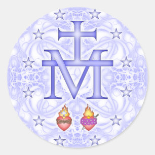 Sticker Rond Médaillon Miraculeux