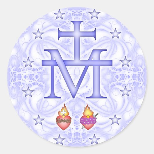Sticker Rond Médaillon Miraculeux (Devant)