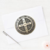 Sticker Rond medalla de San Benito (Enveloppe)