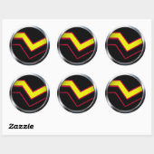 STICKER ROND MEDALLION PRIME LATEX RUBBER (Feuille)