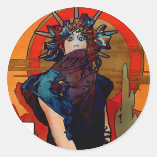 Sticker Rond Medea (détail) (Devant)