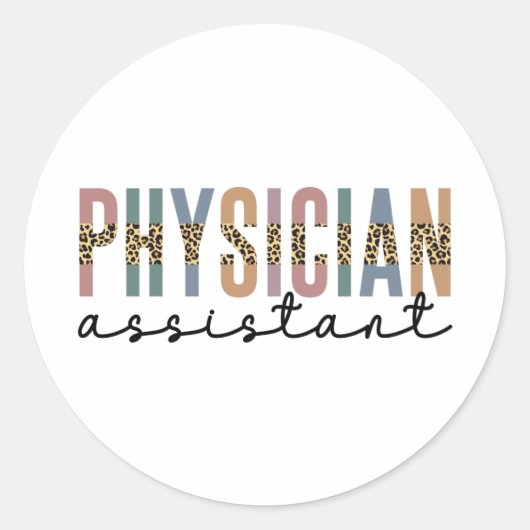 Sticker Rond Médecin adjoint associé (Devant)