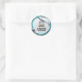 Sticker Rond Médecin en devenir (Sac)