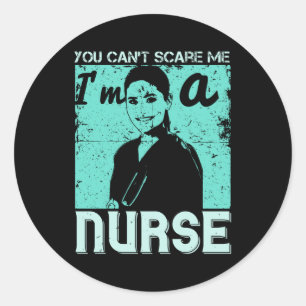 Sticker Rond Médecine - Vous ne pouvez pas me faire peur Je sui