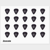 Sticker Rond Médiator pour guitare (Feuille)