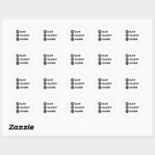 Sticker Rond Medical Coder Eat Sleep Code ICD Coding Programmer (Feuille)