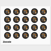 Sticker Rond Medical Coder Just Add Coffee Coding Programmer (Feuille)