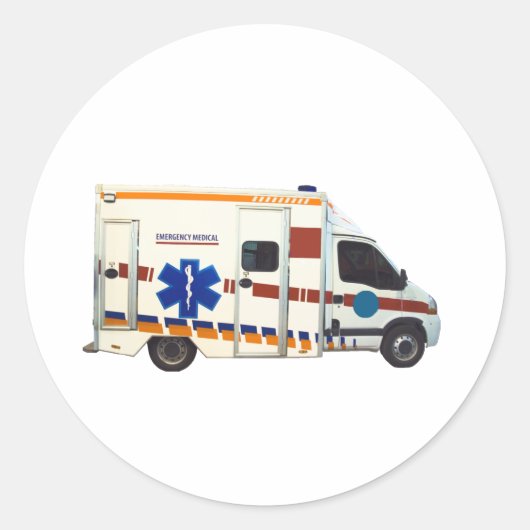 Sticker Rond médical d'urgence (Devant)