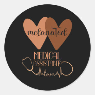 Sticker Rond Medical Istant Mois de l'Histoire des Noirs Femmes