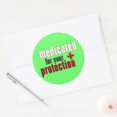 Sticker Rond Médicé pour votre feuille d'autocollants de protec (Enveloppe)