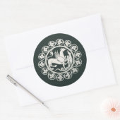 Sticker Rond Medieval Griffin Combat Medallion (Enveloppe)