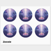 Sticker Rond méditateur (Feuille)