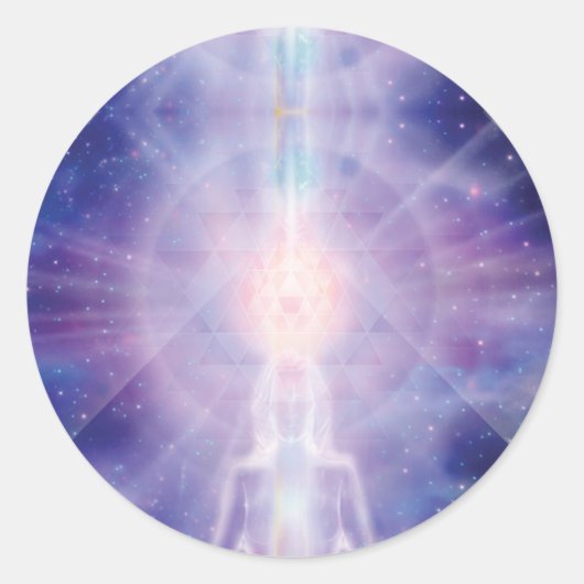 Sticker Rond méditateur (Devant)