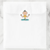 Sticker Rond Méditation (Sac)