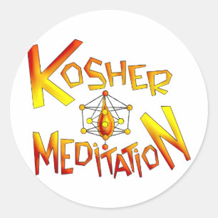 Sticker Rond Méditation cachère