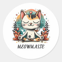 Méditation de chats spirituels mignonants "MEOWMAS