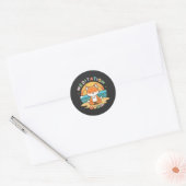 Sticker Rond Méditation Mania (Enveloppe)